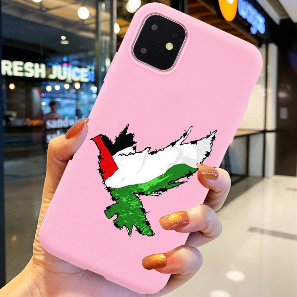 

Luxury Free Palestine Map Arabic Phone Case for IPhone 6 6S 7 8 X XS XR 11 Pro Max SE 2020 Coque Funda Cover Etui Luxury Capas