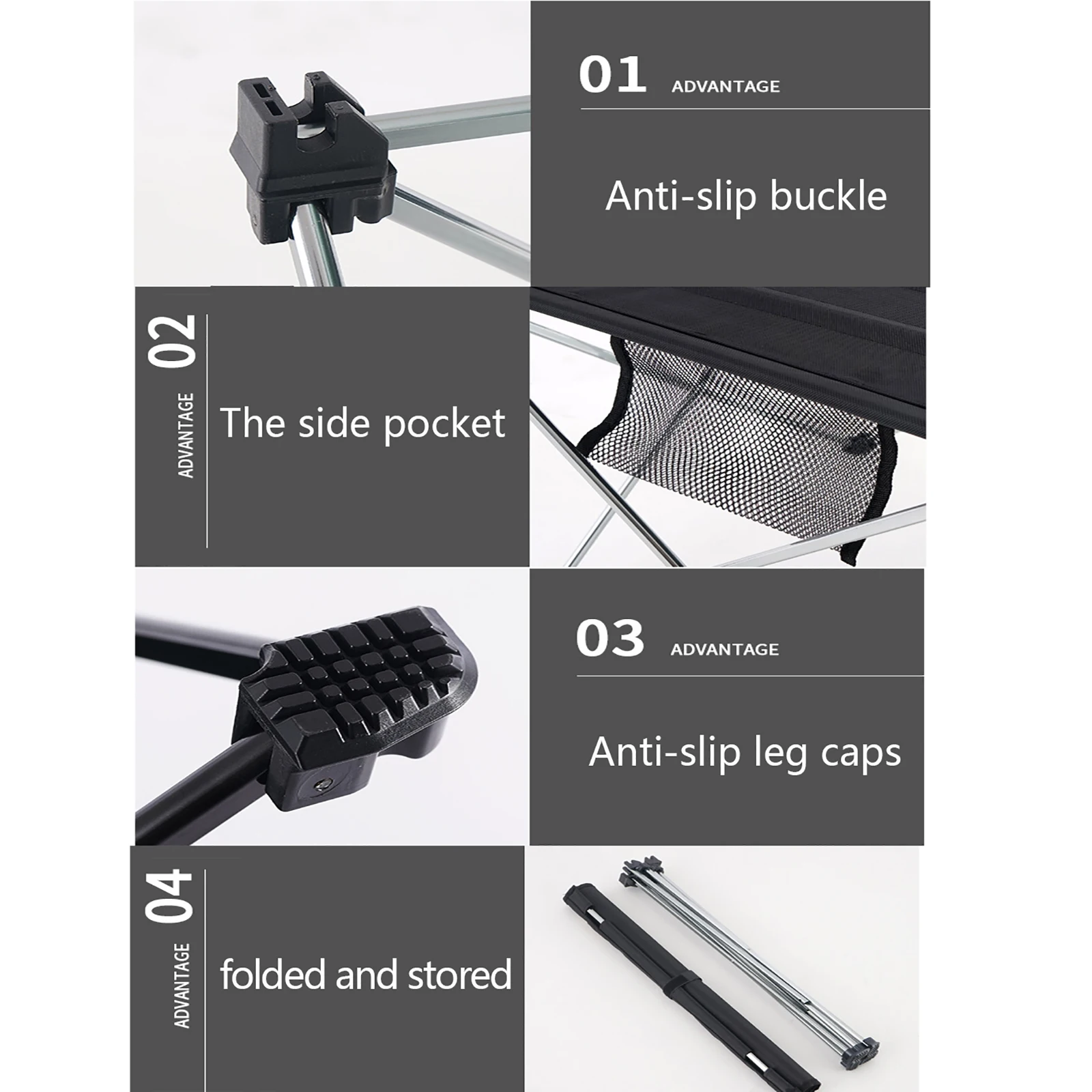 

Small Folding Camping Table Portable Beach Table