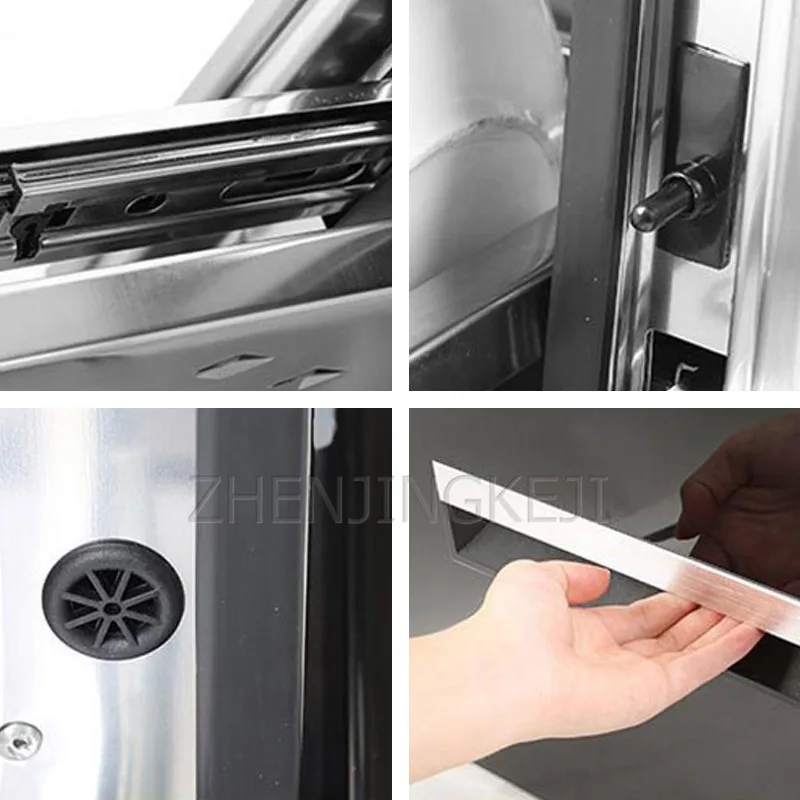 

120L/220V Disinfection Cabinet Home Embedded Disinfection Cupboard Two/Three Drawers High Temperature UV Disinfection Cabinet