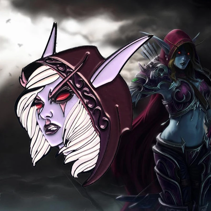 Брошь с красными глазами для девушек брошь Banshee Queen N значок фанатов крутая