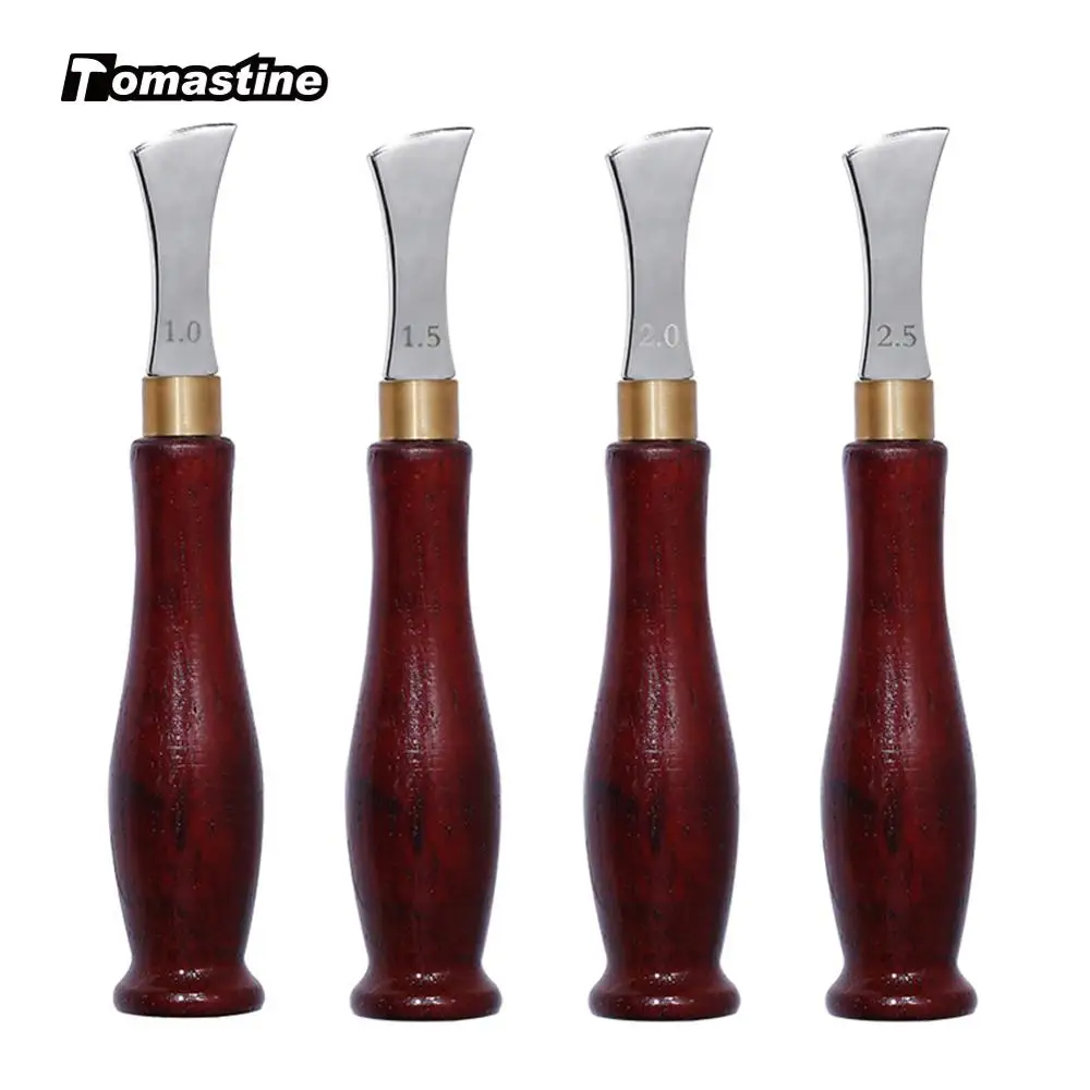 4 шт./компл. кожевенное ремесло сделай сам неглубокая круглая ручка сгибание