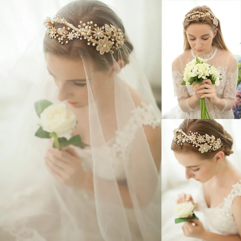 Дешевые Свадебные короны и тиара свадебные аксессуары для волос пышная королева