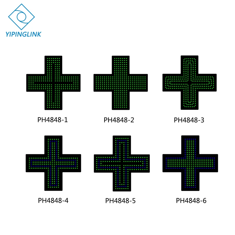 Зеленая синяя светодиодсветодиодный перекрестная вывеска высокая яркость