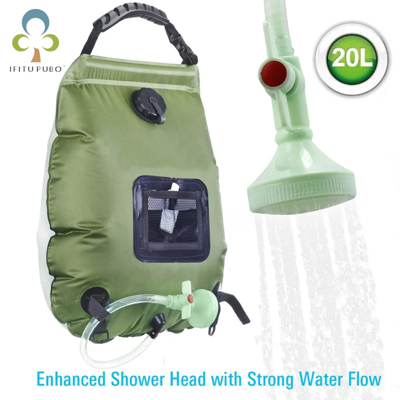 2020 уличные мешки для воды мешок душа на солнечной батарее пешего туризма и