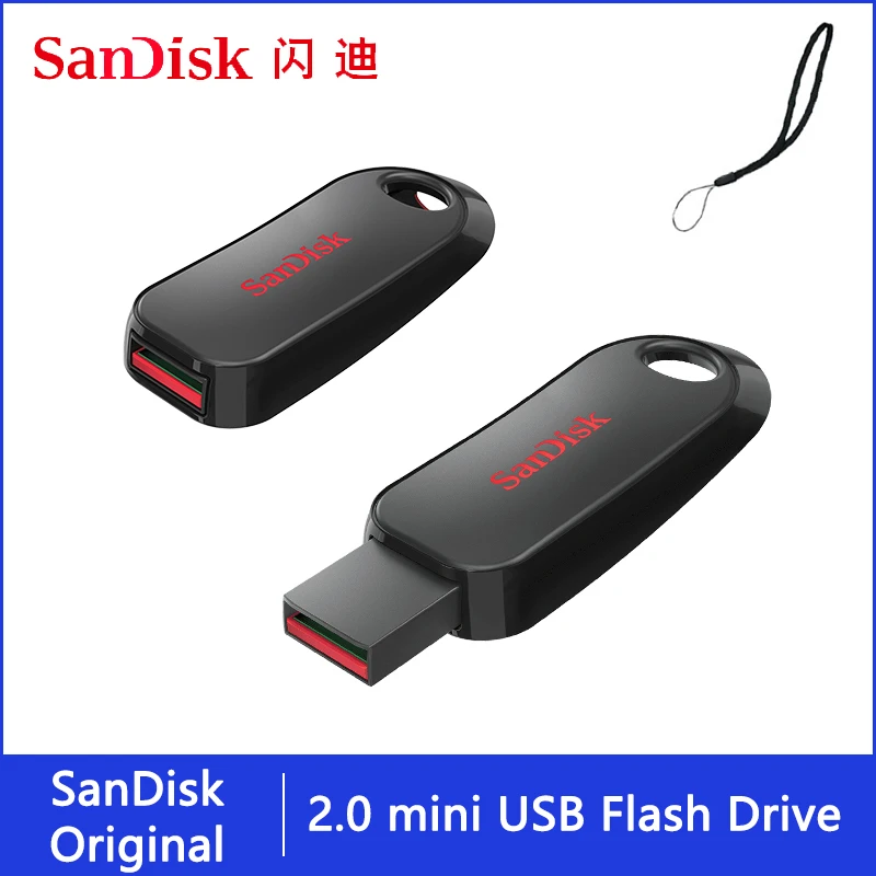 

Sandisk Pendrive 128gb 64gb 32gb 16gb Mini USB Flash Drive 32 64 128 16 GB Pen Drive 2.0 USB Stick Disk on Key Memory for Phone