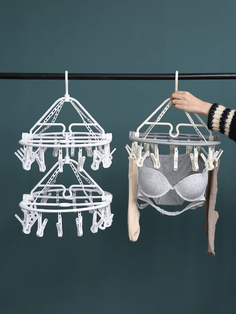 

New Design Household Plastic Clothes Rack Underwear Rack Clip Drying Disc Clothes Drying Clip