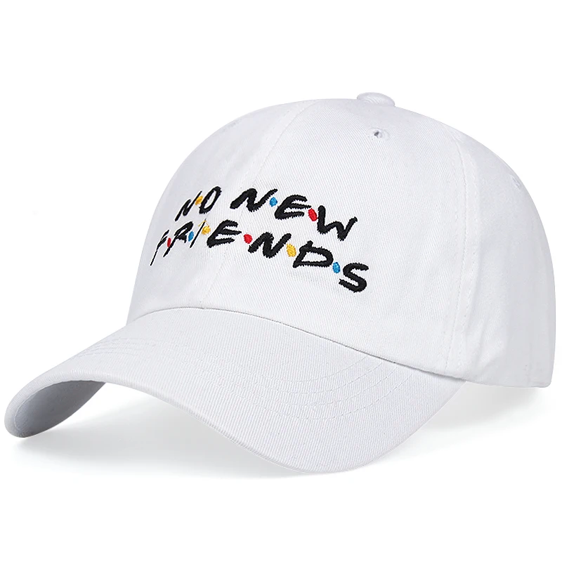 

XuanFeng Fashion Trendy Baseball Cap Men's Women's Casual Hat NO MEN FIRENDS Embroidered Snapback Cap High Quality Sun Hat