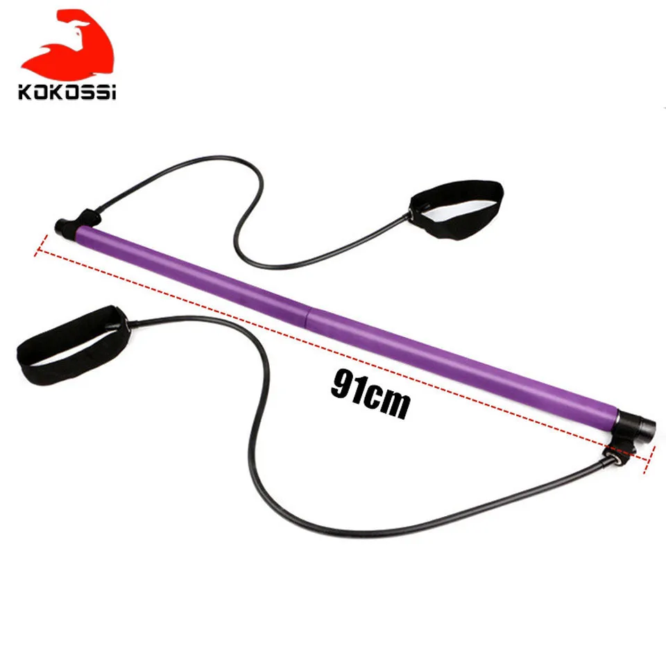 Эластичные ленты KoKossi для йоги палка пилатеса бодибилдинг Кроссфит тренажерный