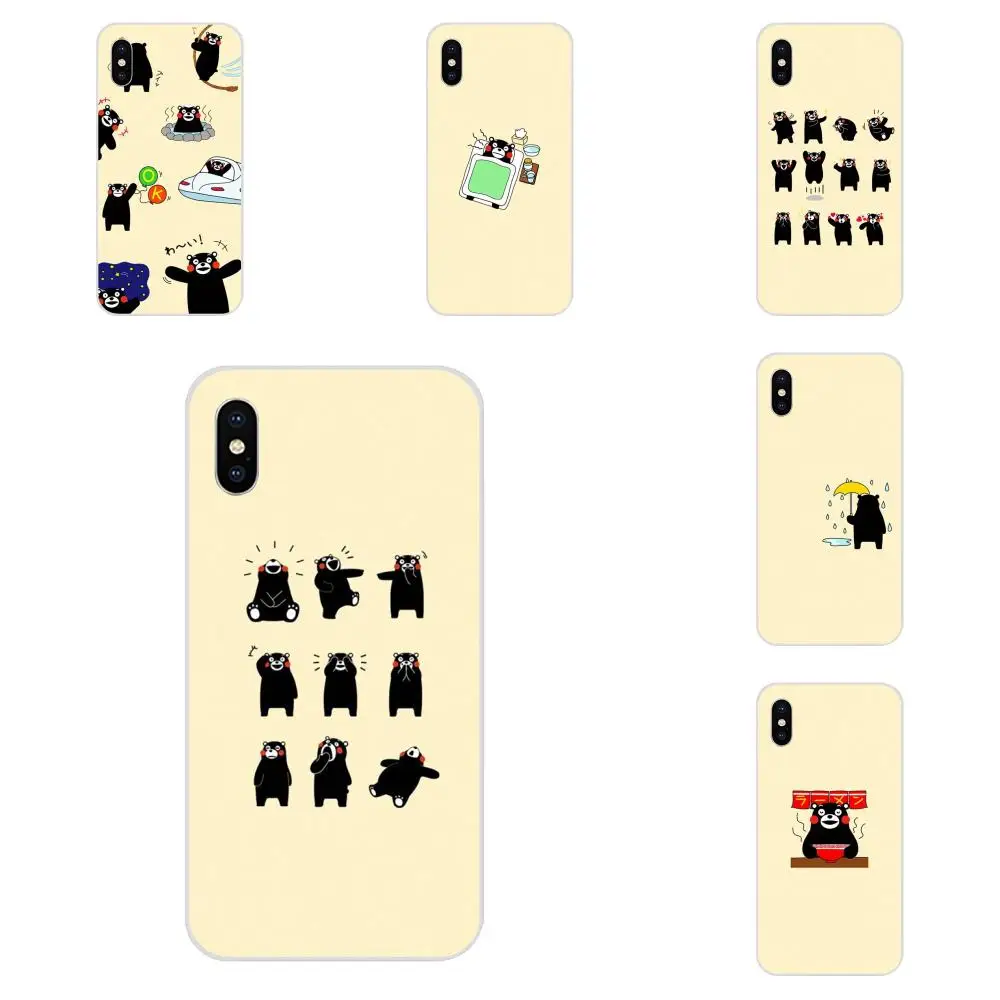 Милый мультяшный мягкий модный чехол Kumamon для Huawei Honor Nova Note 5 5I 8A 8X 10 Pro 9X Moto G G2 G3 G4 G5 G6