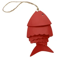 creative fish wind chime iron craft wind bell scene decor home wind chime