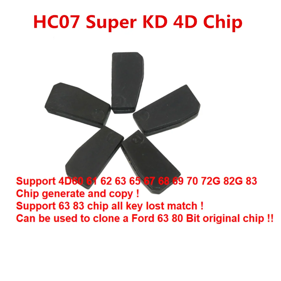 Керамический чип KEYDIY HC07 Super 4D для телефона KDX2 поддержка клона 4D63 80 бит
