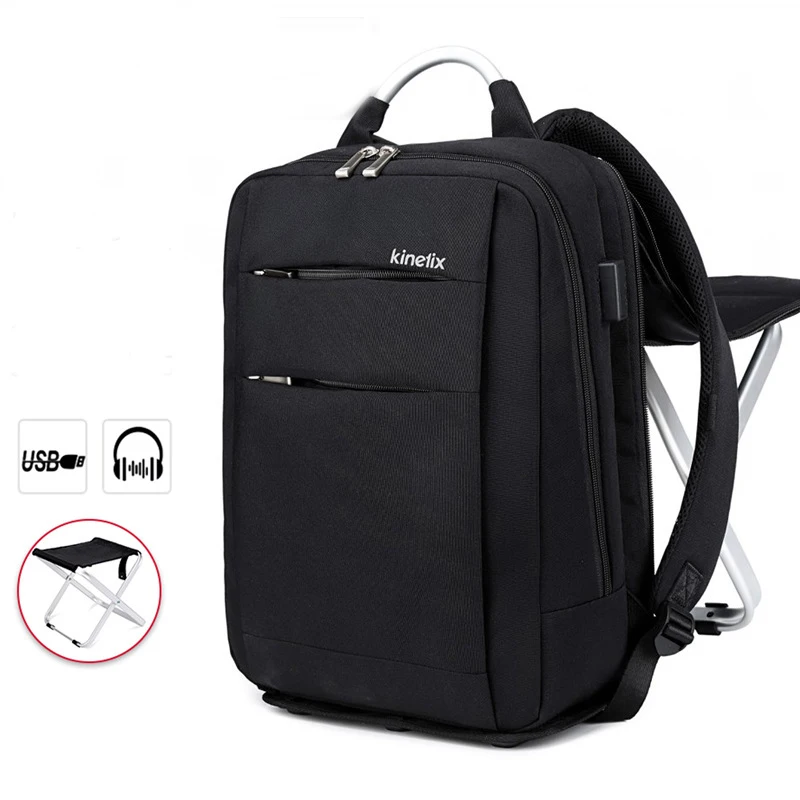 Складной деловой рюкзак со стулом дорожный мужской для отдыха ноутбука Mochila