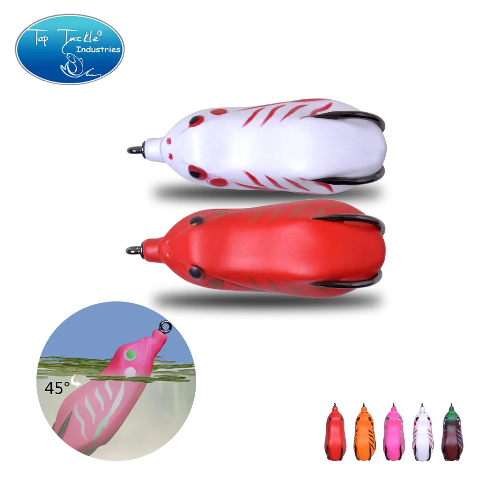 Приманка для рыбы в виде мягкой лягушки Мягкая приманка рыбной ловли 60 мм 15 г|frog