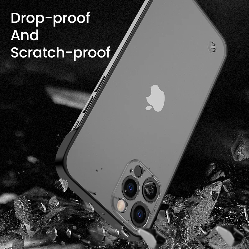 

Lens Protection Shockproof Silicone Soft Slim Frameless Matte Clear Phone Case For iPhone 12 Pro Max Mini Back Cover Funda Coque