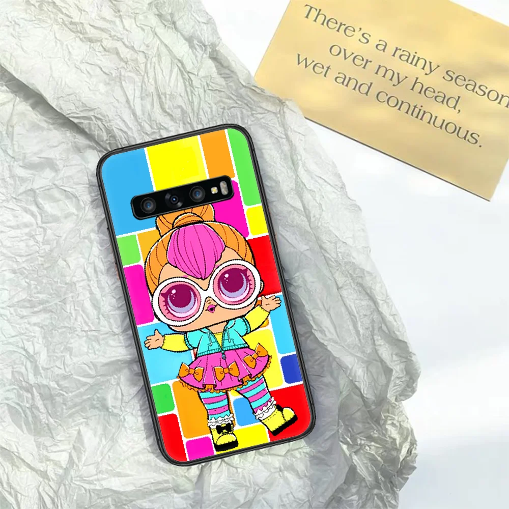 

Cartoon LOL Cute Doll Girls Phone Case for Samsung Galaxy Note S 6 7 8 9 10 E 20 Ultra Edge Plus black Shell Pretty Cover