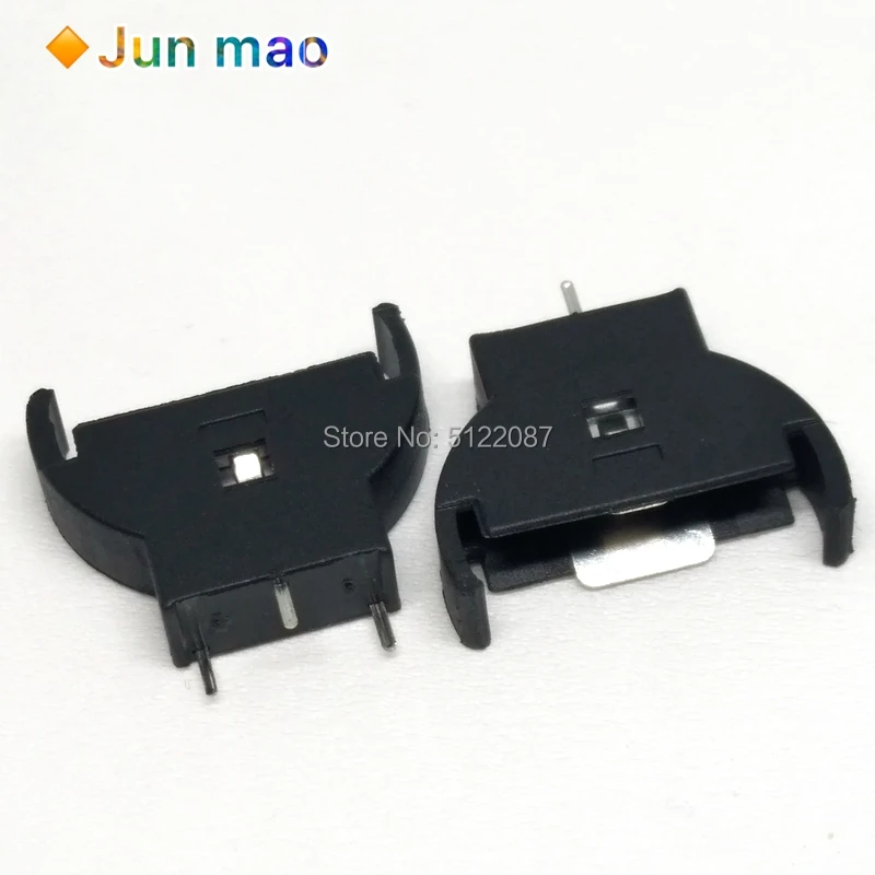 CR2032 2025 CR2025 Half-Round Battery Coin Button Socket 3PIN Holder Case 3pin Vertical Straight Box Seat | Обустройство дома