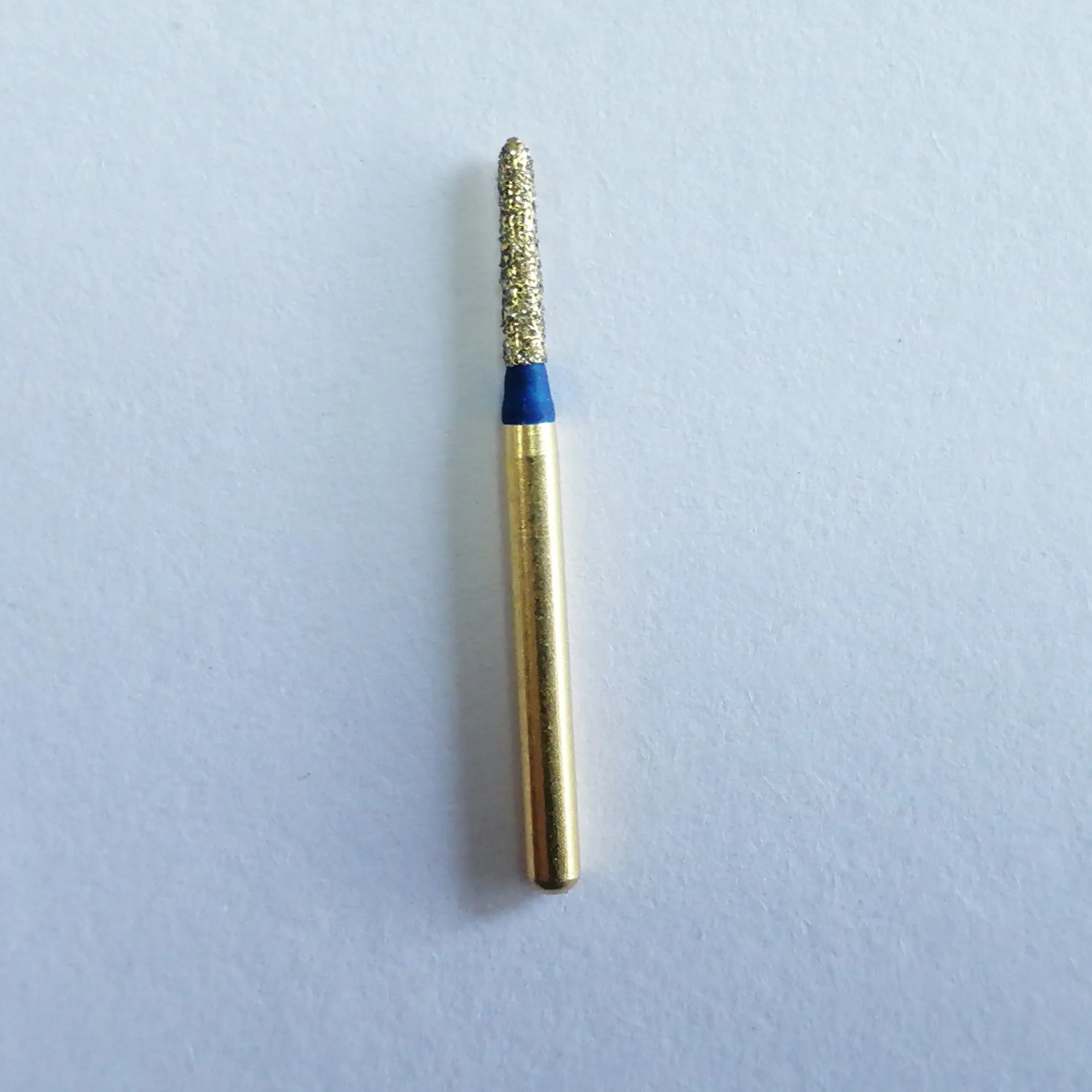 

Dental Gold Pionted Cylindrical Diamond Bur For Beveling, For Preparation Shoulder Of 135 Degree, 10 PCS/Lot
