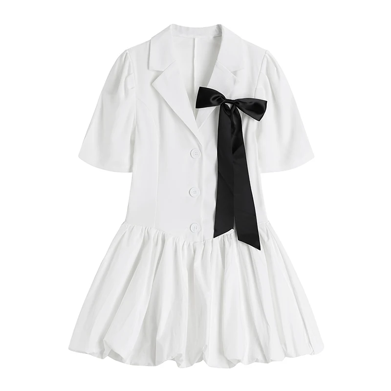 Новинка лета 2021 милое женское платье с пышными рукавами короткие женские платья