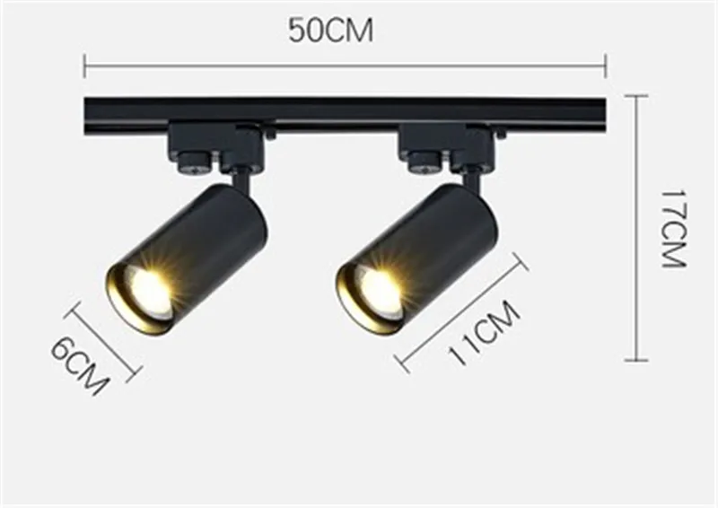 Современный светодиодный Светильник направленного света с направляющими