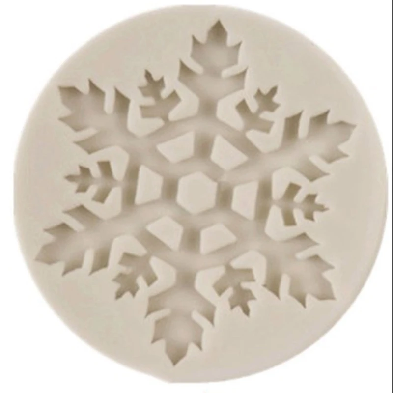 5 размеров 3D рождественские украшения снежинка кружево шоколадная вечеринка