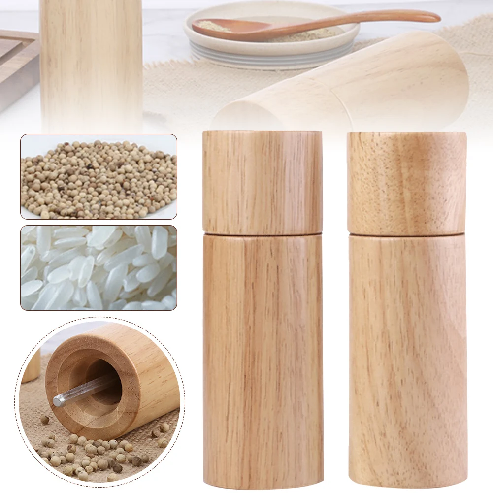

Oak Grinder Manual Pepper Grinder Salt Pepper Grinder Grinding Tool Spice Multipurpose Caster Kitchen Tool