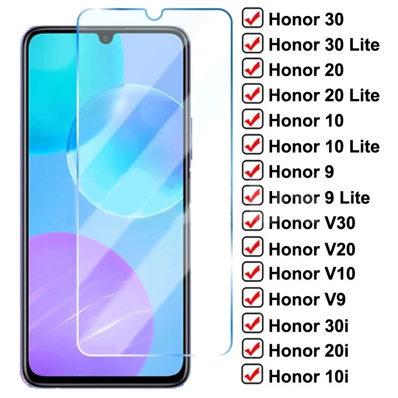 Защитное стекло для Huawei Honor 9 10 20 30 Lite V30 V20 V10 10i 20i 30i | Мобильные телефоны и