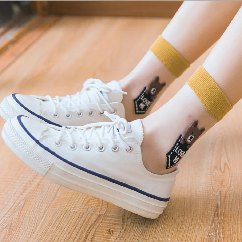 Новинка весенне-летние и новые японские шелковые носки без пятки женские тонкие