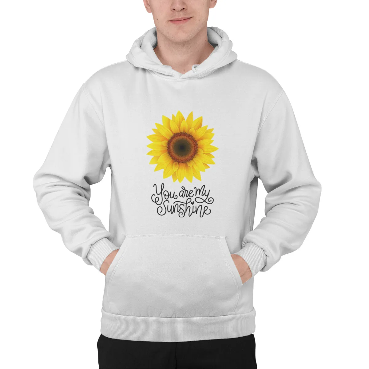 

Men's Hoodie You are my sunshineEssentials long Sleeve Top quality pocket Hood Sweat Capuche 42071