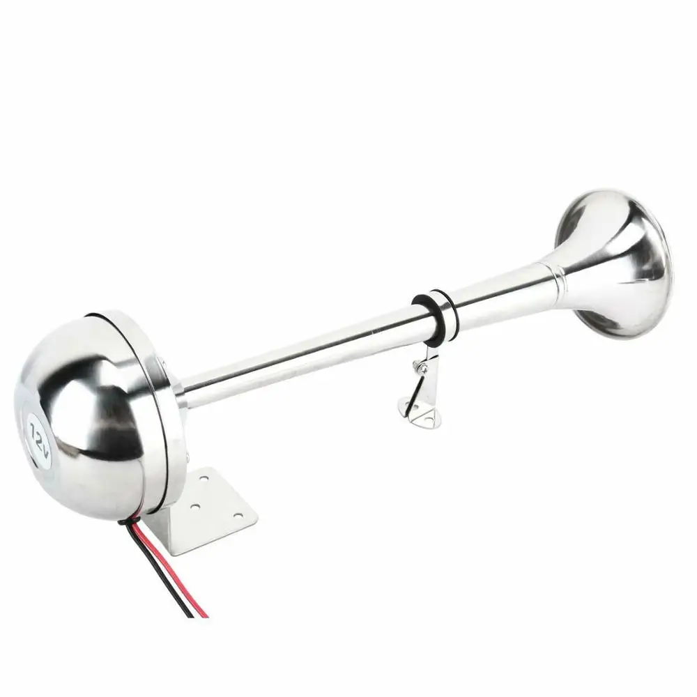 12v Морская Лодка из нержавеющей стали однотрубный рог, низкий тон, 16-1/8"
