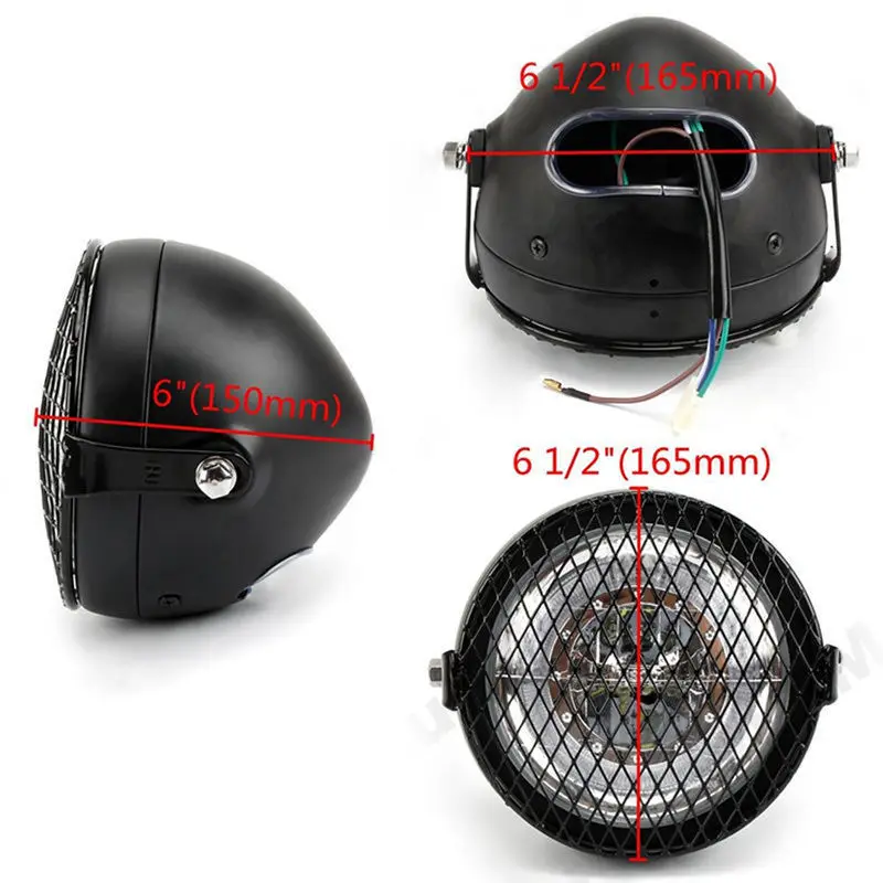 Мотоциклетная светодиодная фара 6 5 дюйма налобный фонарь на гриль с боковым