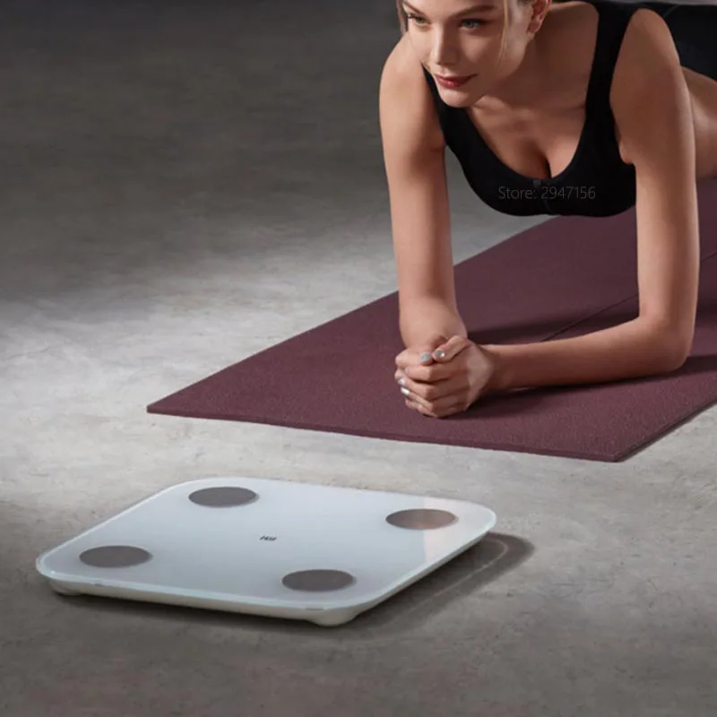 Фото Весы Xiaomi Mi Smart Scale 2 для измерения жира и тела приложение Mifit монитор состава со Весы Xiaomi Mi Smart Scale 2 для измерения жира и тела приложение Mifit монитор состава со