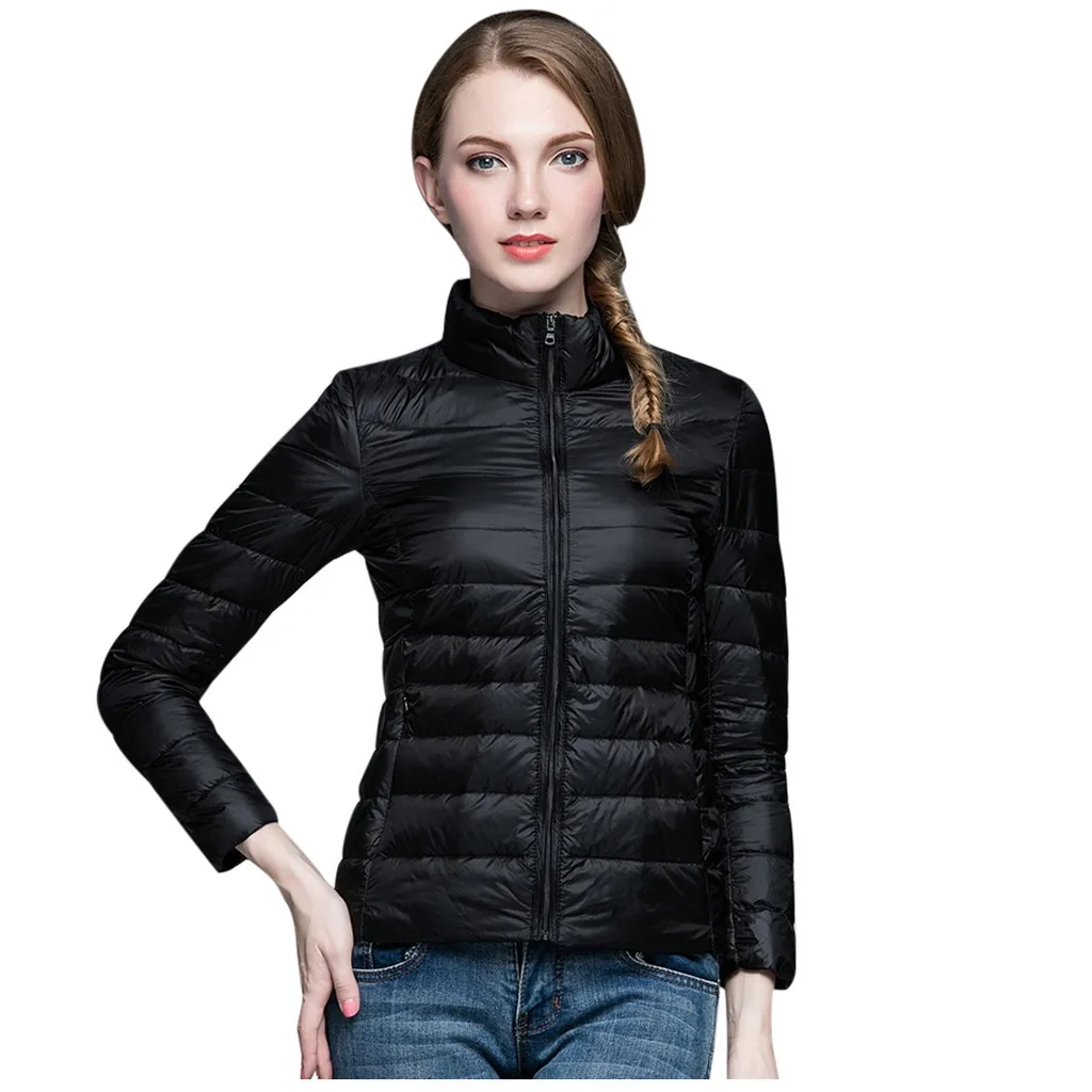 Black KANCOOLD Для женщин куртка короткая верхняя одежда на пуху, Женская зимняя обувь пальто с хлопковой подкладкой теплая куртка Верхняя одежда Для женщин зимнее пуховое пальто - Цвет: Black