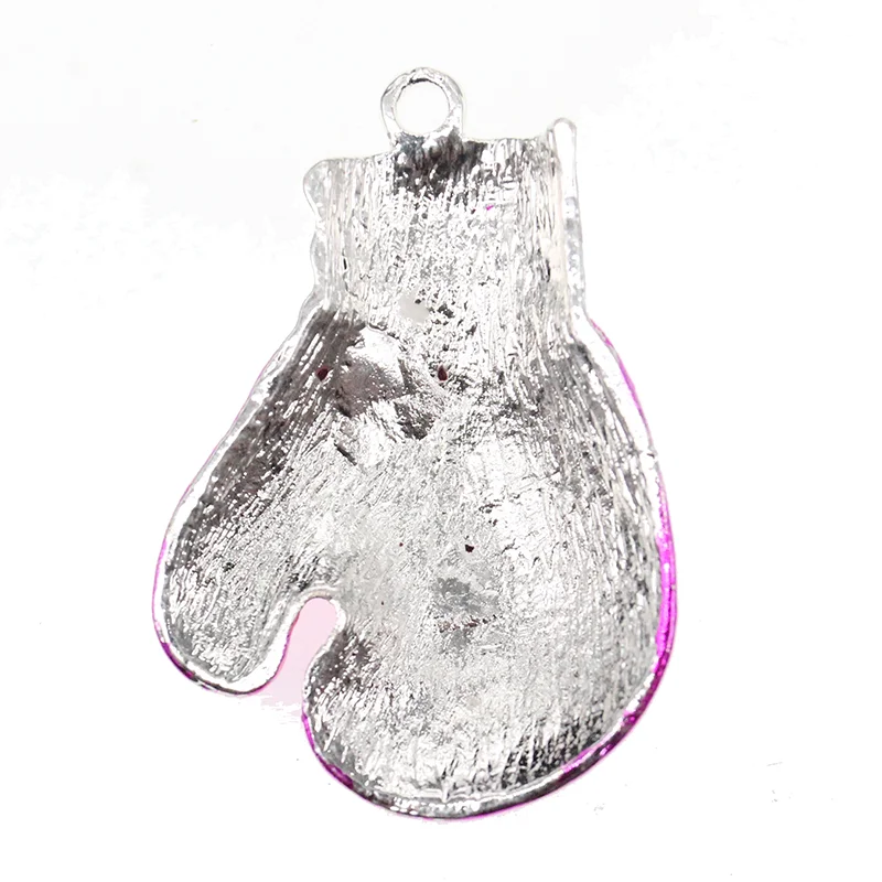 Боксерские перчатки информирование о раке груди кулон с розовой лентой для