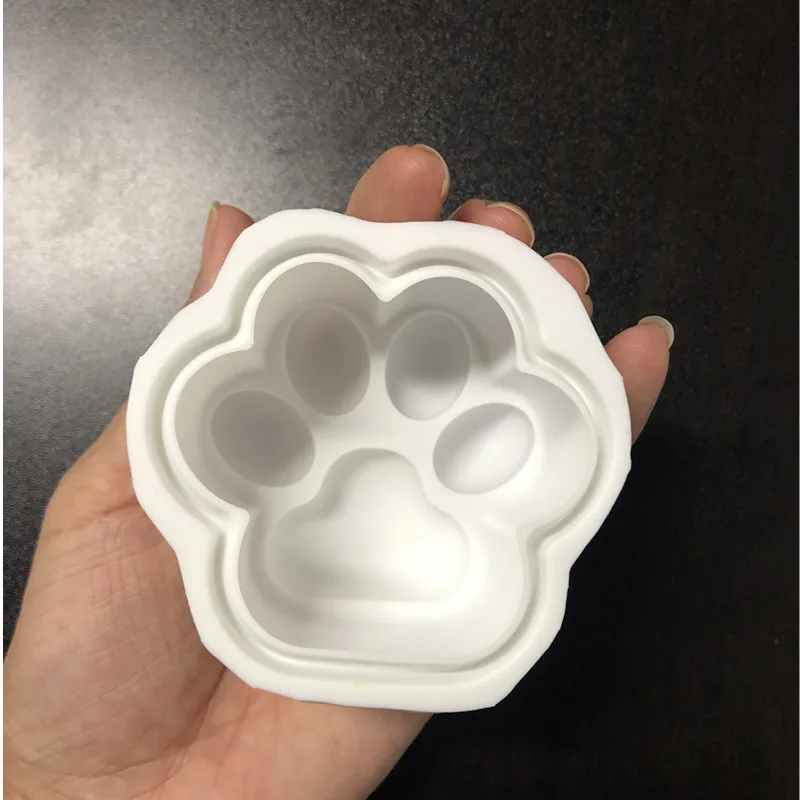 7*4 см 3D Медведь кошачья лапа форма для свечи Ароматизированная искусственная