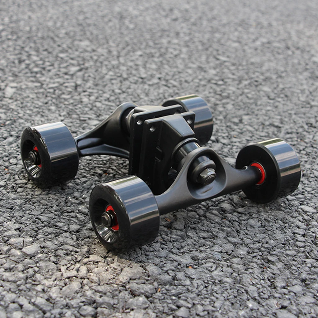 

2 Pieces 95A PU Bushing High Strength Aluminium Alloy 5 Inches Skateboard Trucks -Black