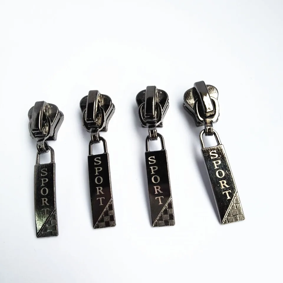 

20Pcs 5# Gun Black Metal Zipper Head For 5# Resin Zipper B9