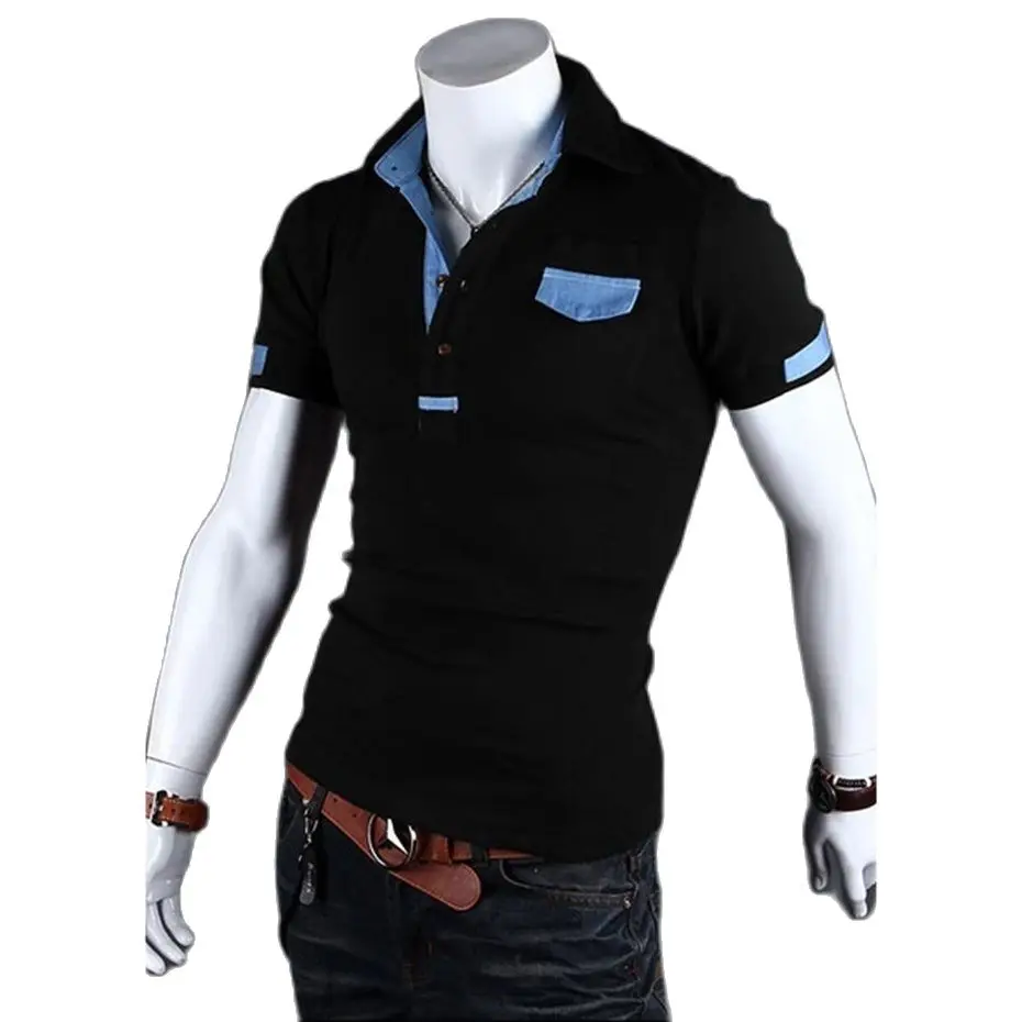zogaa new 2021 hot sale men polo shirt brands male short sleeve casual slim solid color deer embroidery polo shirt free global shipping