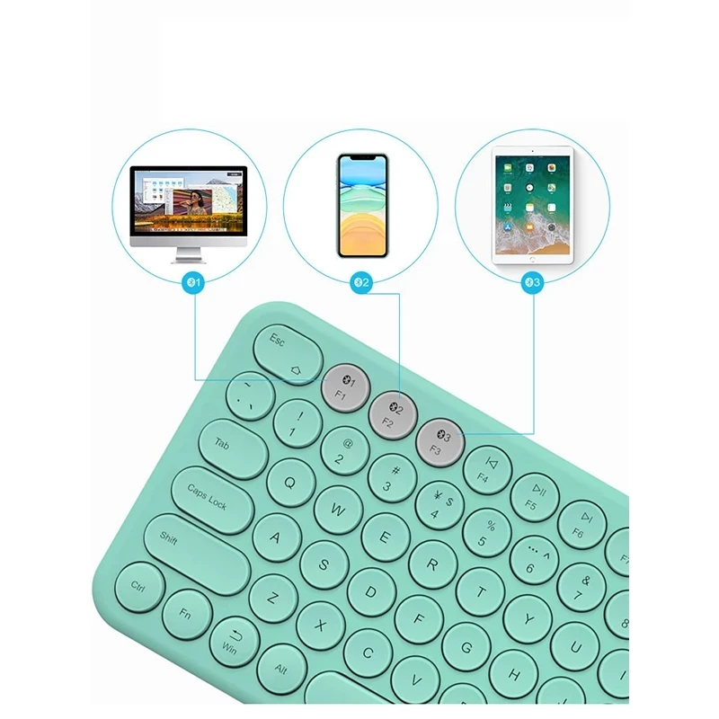 KuWFi Bluetooth Keyboard Mouse Set Portable Wireless for Ipad Laptop Tablet Rechargeable Mini Travel | Компьютеры и офис