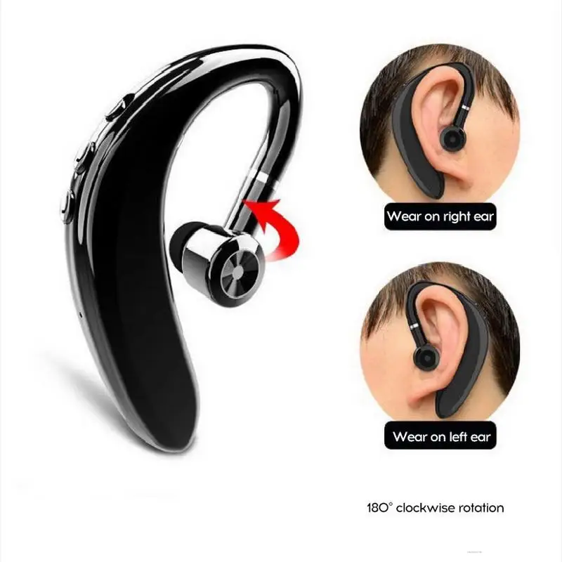 

S109 Bluetooth деловые наушники с ушным крючком стерео спортивная водонепроницаемая беспроводная гарнитура
