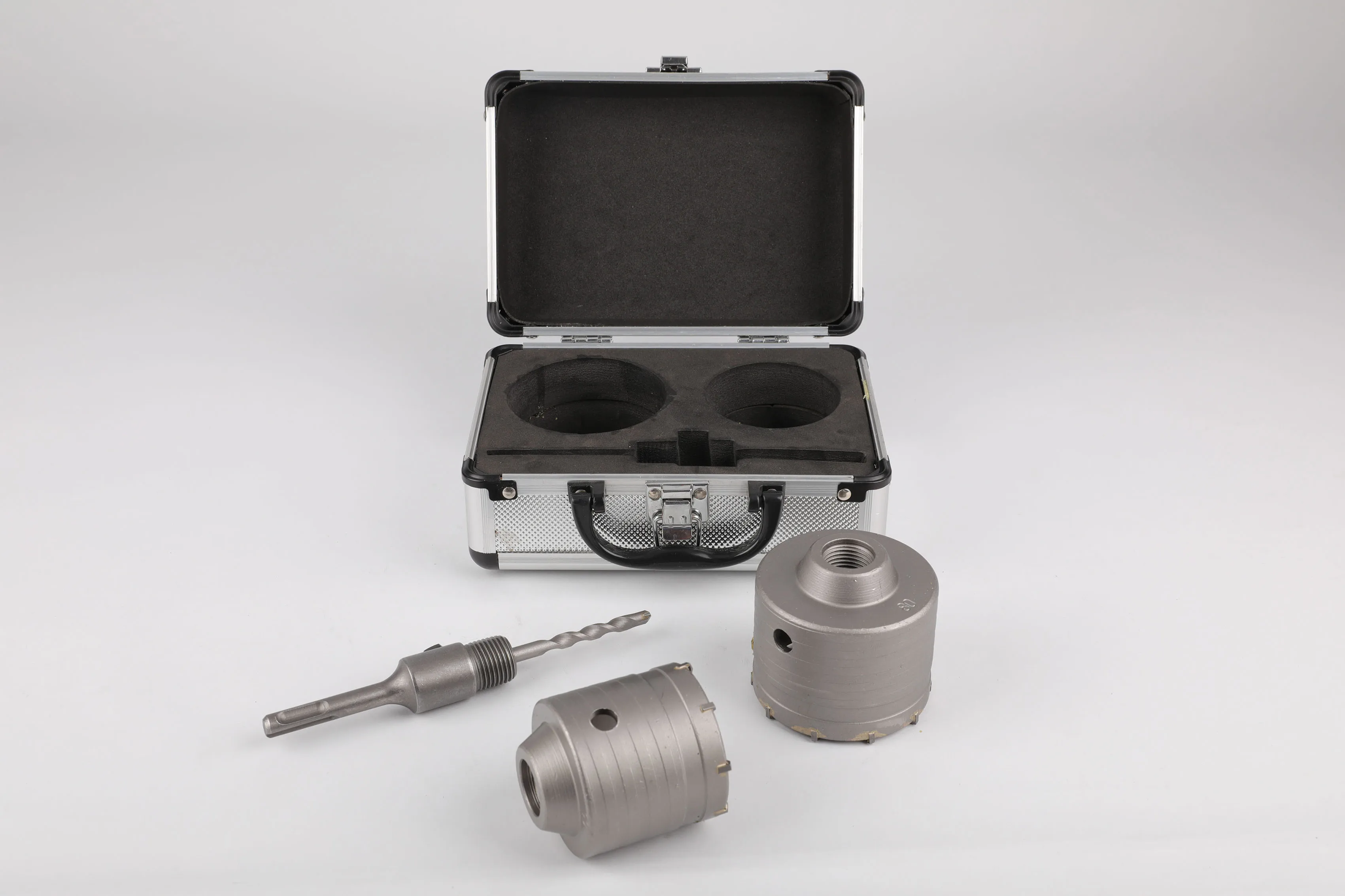 

3PCS/Set Wall Hole Sets Concrete Aluminum Box Set Alloy Brick Wall Drill Bit Range Hood Air Conditioner Punch Drill Set