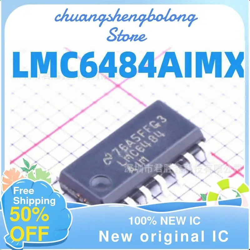 

10-200PCS SOIC-14 LMC6484AIMX/NOPB New original IC