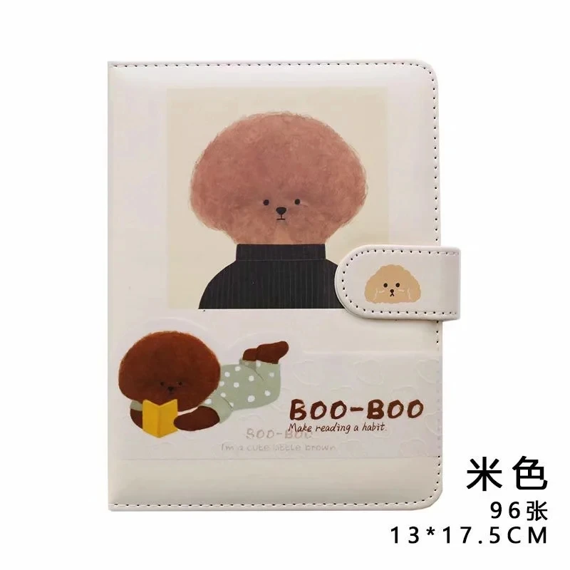 

Teddy Bo-Boo Color Inside Notebook Creative Hardcover Diary Book Manual Office Diary Project Stationery Beautiful Gift Booklet