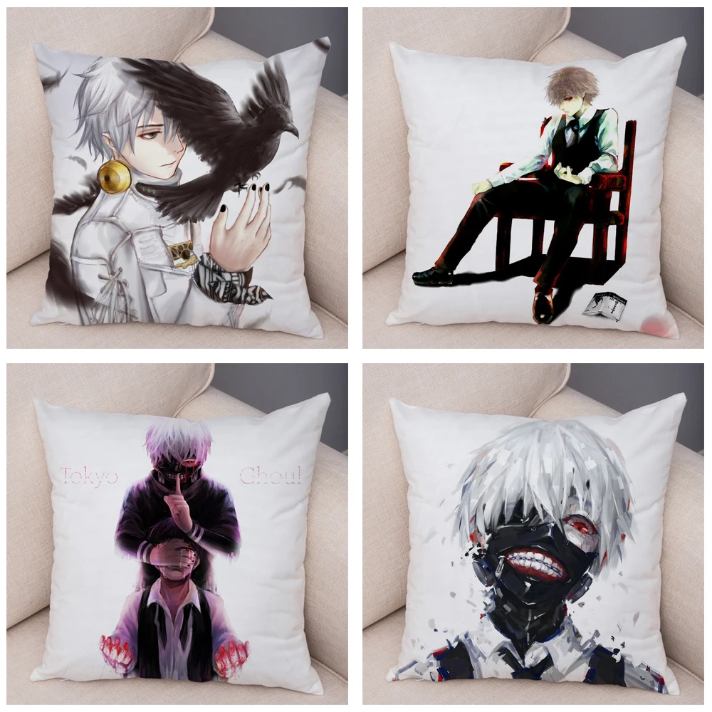 Наволочка для дивана Токийский Гуль домашний декор детской комнаты мягкий