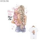 Нашивки для одежды Baby Mama, Термотрансферная наклейка, аппликации в русском стиле для девочек, стирающиеся аппликации сделай сам для глажки