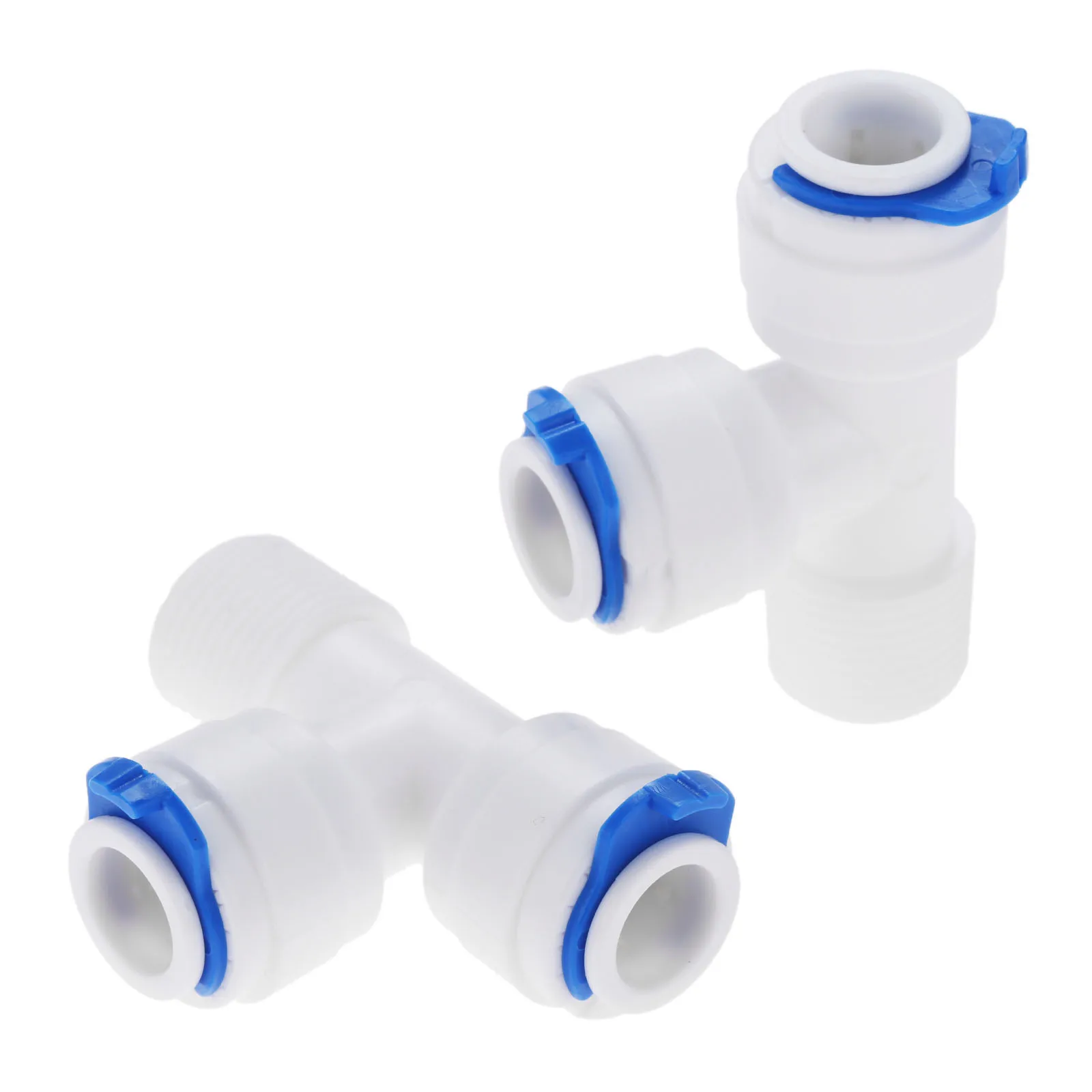 2 шт. RO Quick Pipe Fitting T Shape Tee 3/8 &quotOD Hose-3/8" Male Therad-3/8 Hose Water Plastic Coupling Connector Adapter |