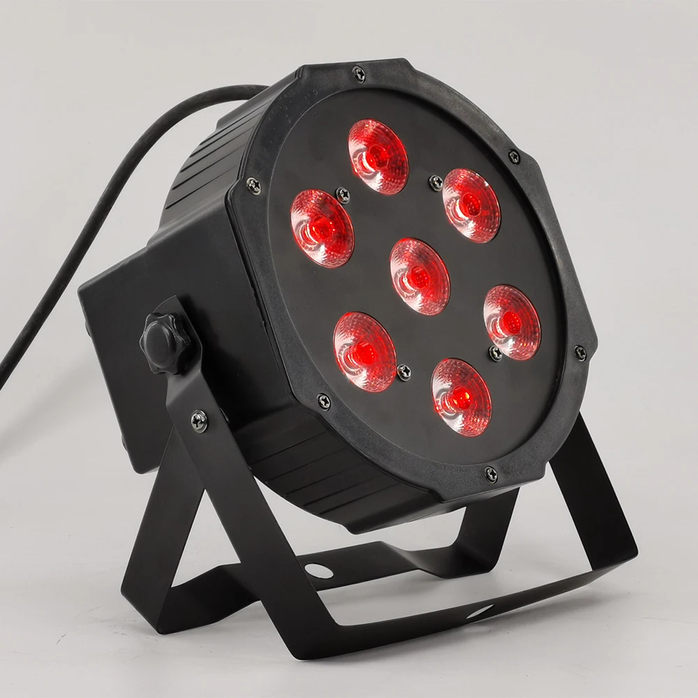 New! 7x12w Led Par Light RGBW 4in1 Fat dmx512 Disco Lights Professional Stage dj Equipment | Лампы и освещение