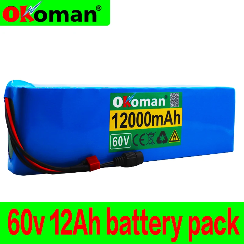 60V 12AH 1000W литий ионный аккумулятор 67 2 V 12000mAh для электровелосипеда Электрический