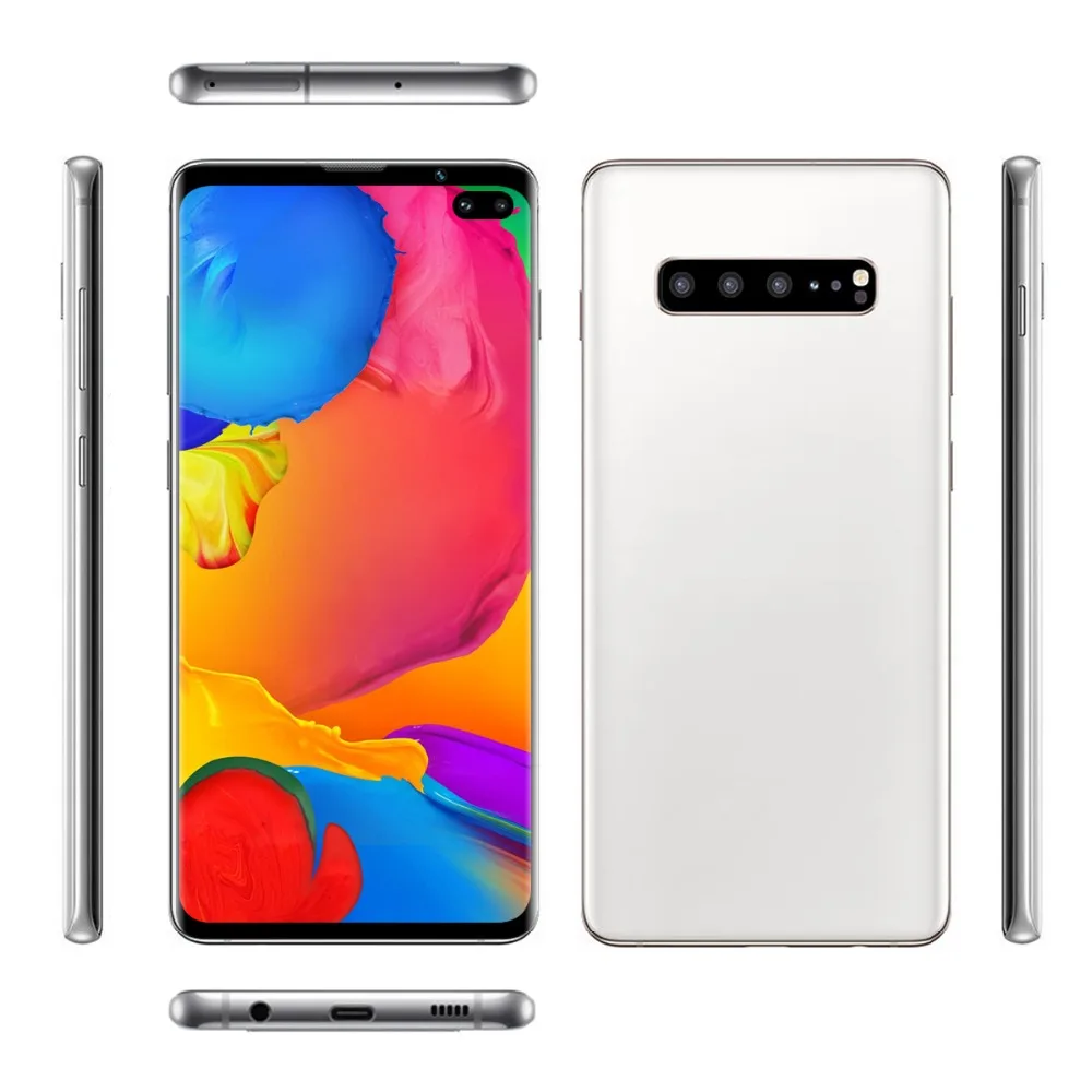 Смартфон с большим экраном Cectdigi S10 Plus 6,5 дюймов Android 9,0 смартфон распознавание лица/отпечатков пальцев/Ирис Бесплатный чехол