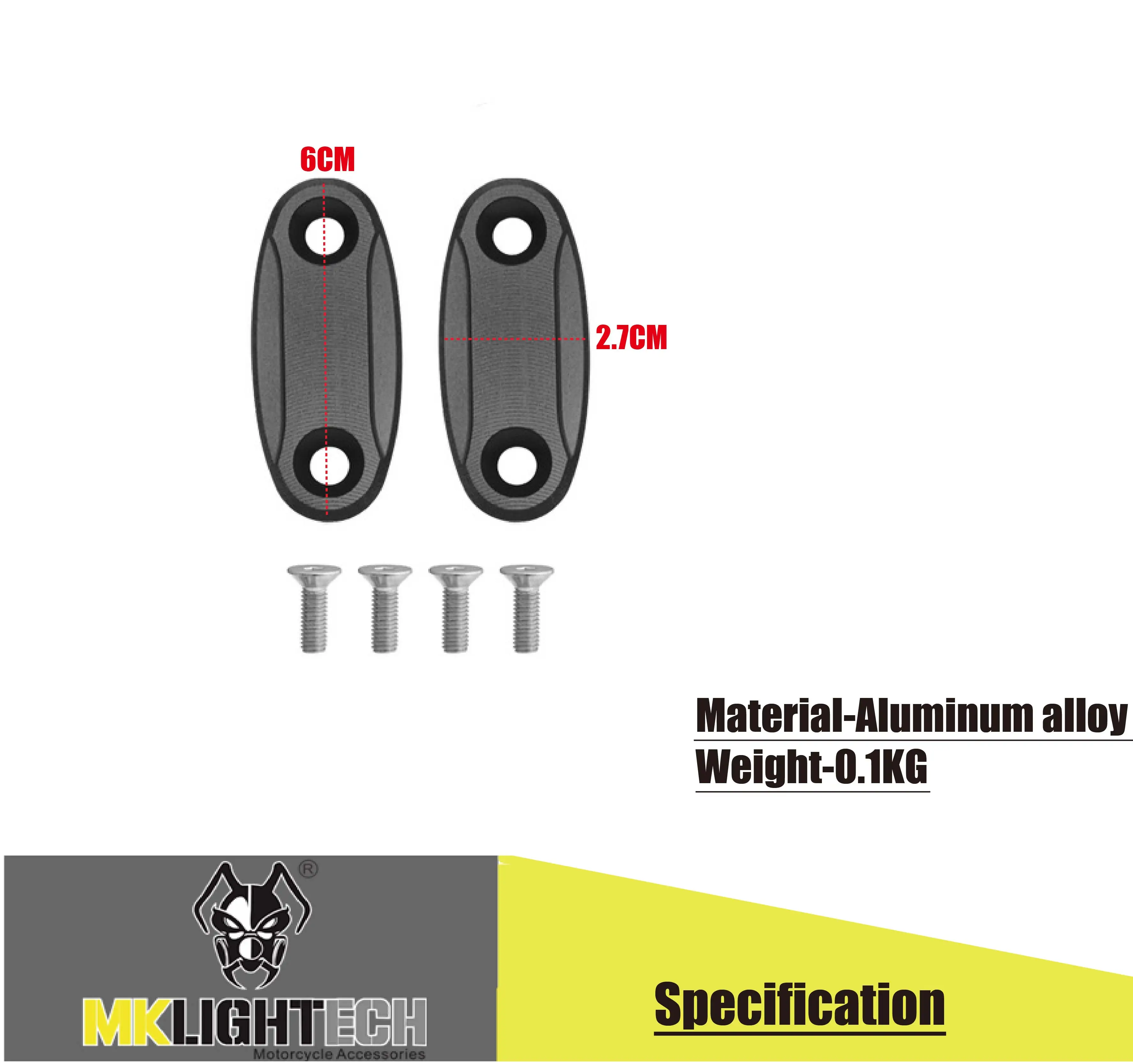 

MKL IGHTECH - rearview mirror chassis decorative mirror code for honda CBR600RR 2004-2012 CBR900RR 2003-2007 CBR1000RR 2004-2007