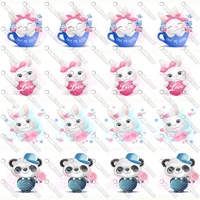1 12 cute cat rabbit panda printed custom design cartoon for diy crafts hair bow lanyardsatin 3 grosgrain ribbon ca240